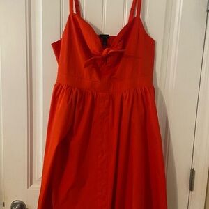 Torrid Red Spaghetti Strap Sundress Cocktail 1X